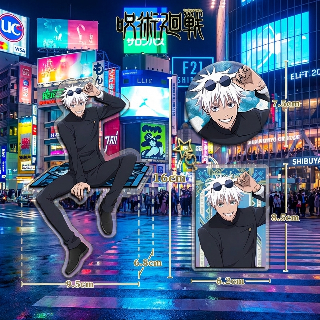 Anime Merchandise Keychain - Jujutsu Kaisen Anime Figure Collection Gift