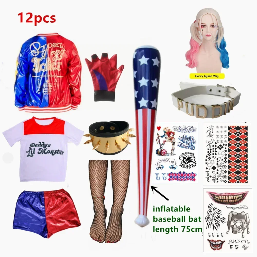 Anime Merchandise For Women - Costumes de cosplay Harley Quinn Monster