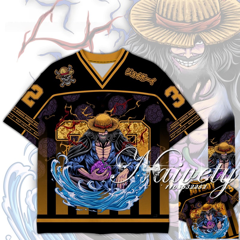 Anime Merchandise T-Shirts - 2026 Luffy Newspaper Wanted Poster Multi-Character