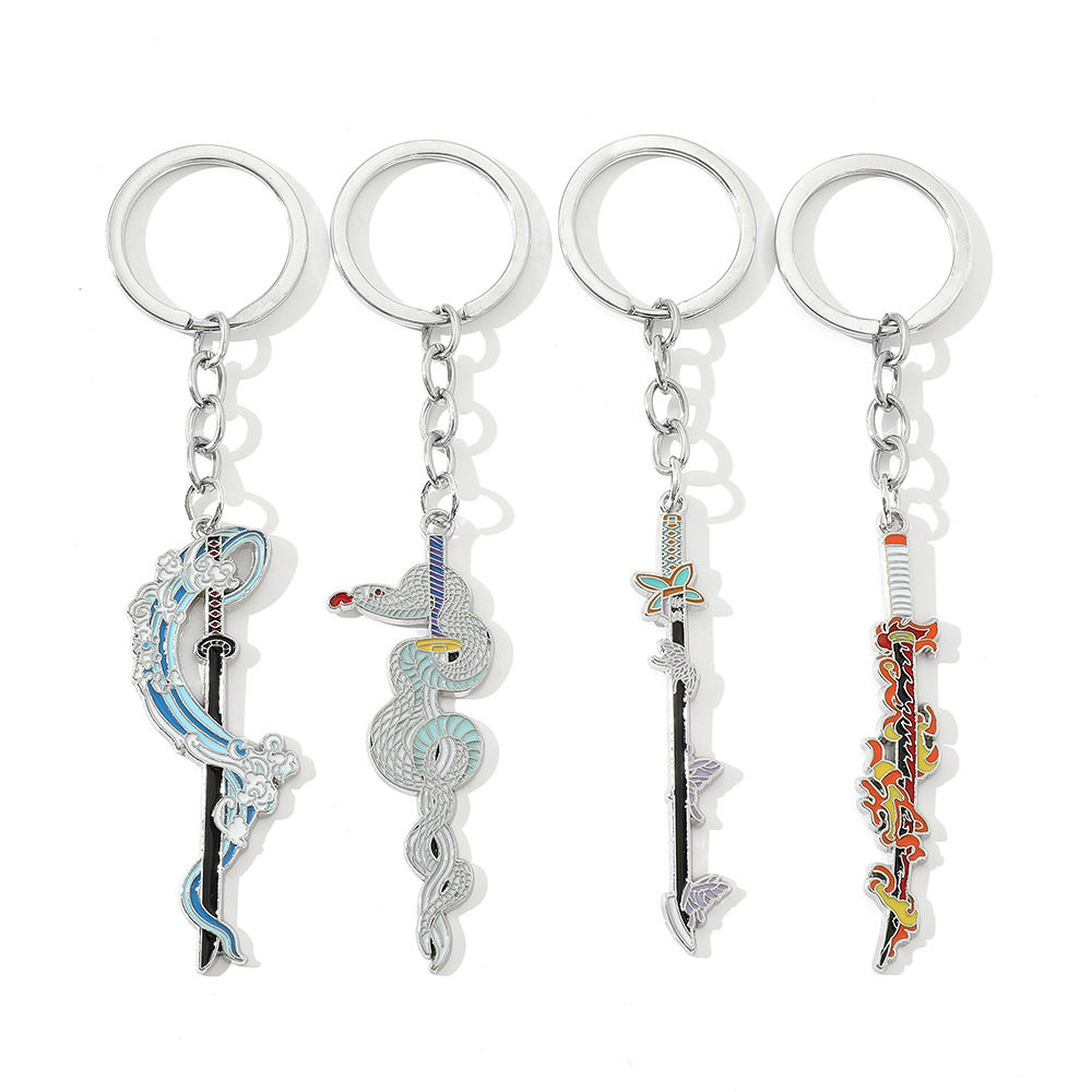 Anime Merchandise Demon Slayer - Anime Demon Slayer Metal Keychain Pendant