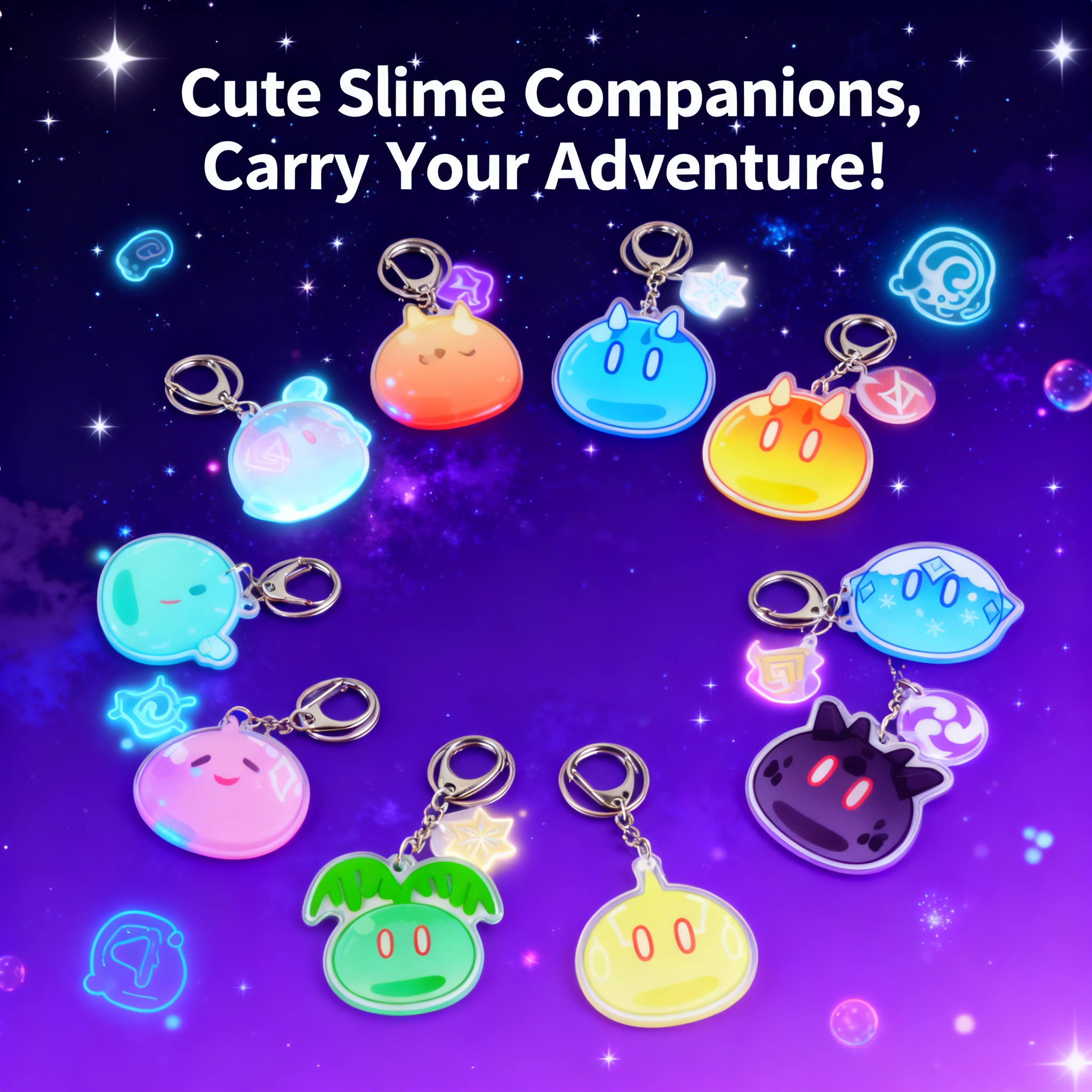 Genshin Impact Slime Acrylic A – Anime Merchandise Keychain recenzja i cena