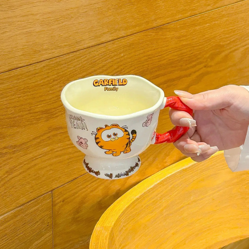 Garfield cartoon cute ceramic  – Anime Merchandise Mugs recenzja i cena