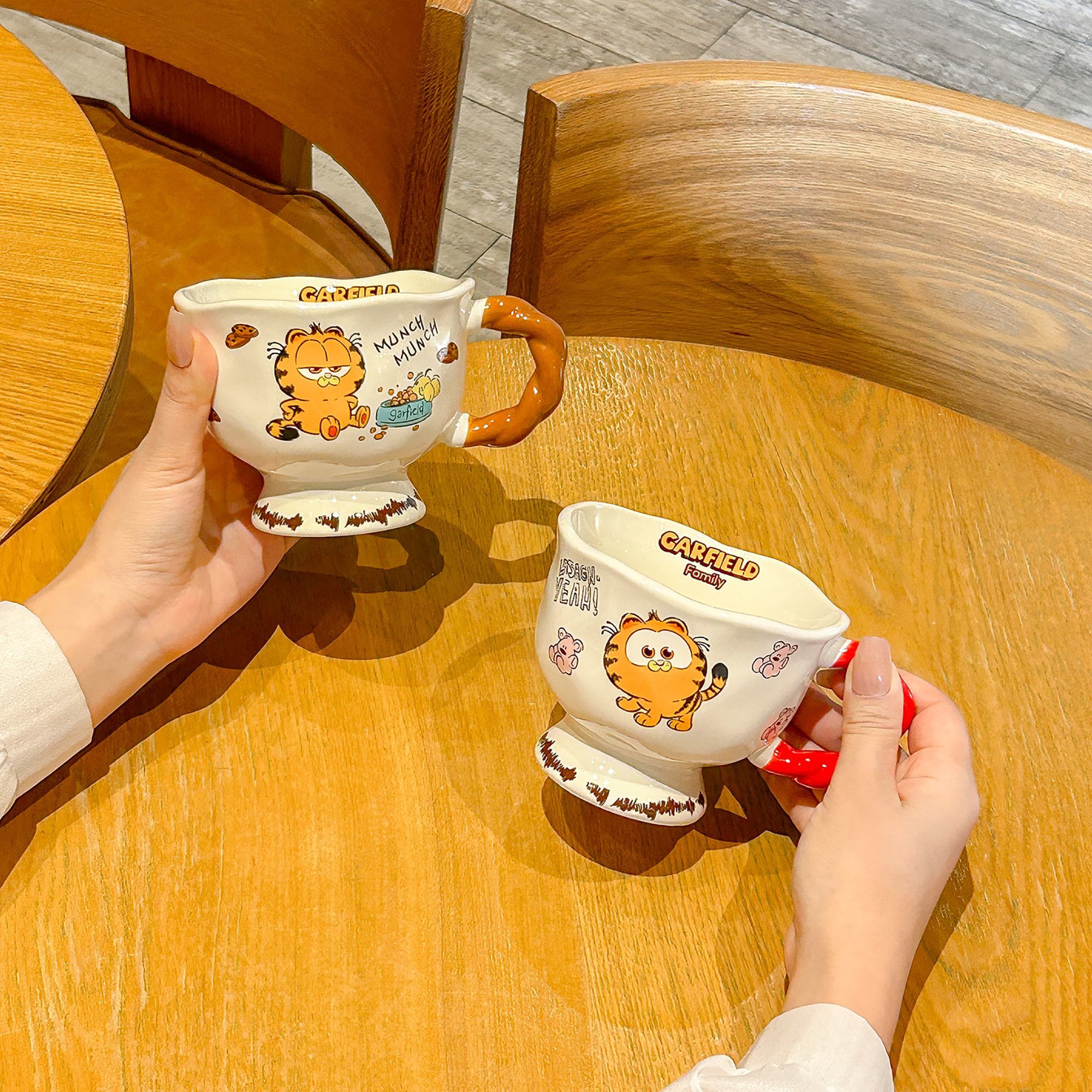 Garfield cartoon cute ceramic  – Anime Merchandise Mugs recenzja i cena