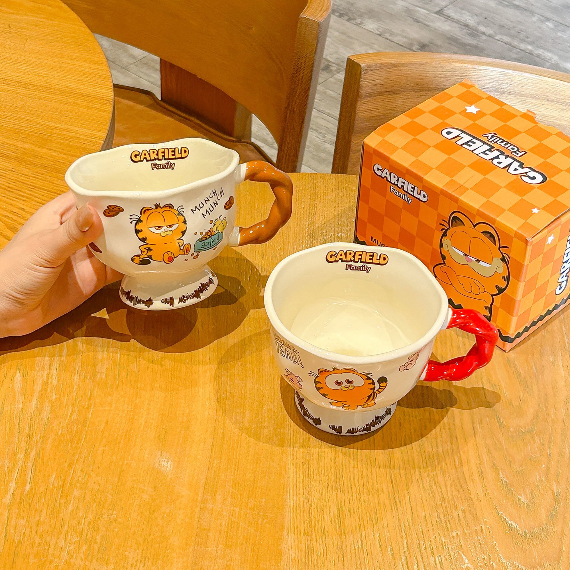 Garfield cartoon cute ceramic  – Anime Merchandise Mugs recenzja i cena