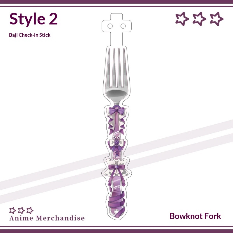 Anime Acrylic Bowknot Fork Sha – Anime Merchandise China recenzja i cena
