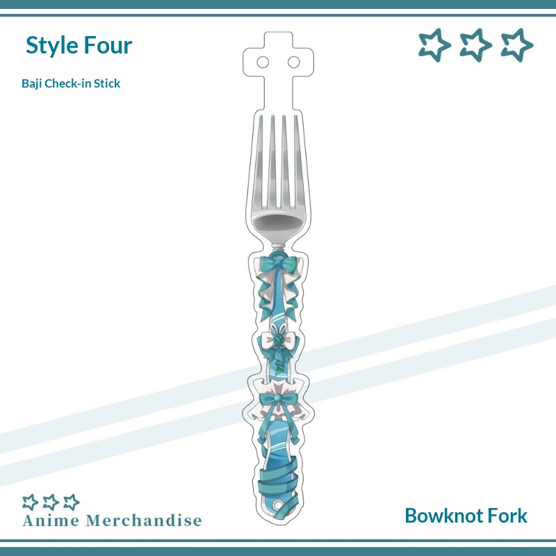 Anime Acrylic Bowknot Fork Sha – Anime Merchandise China recenzja i cena