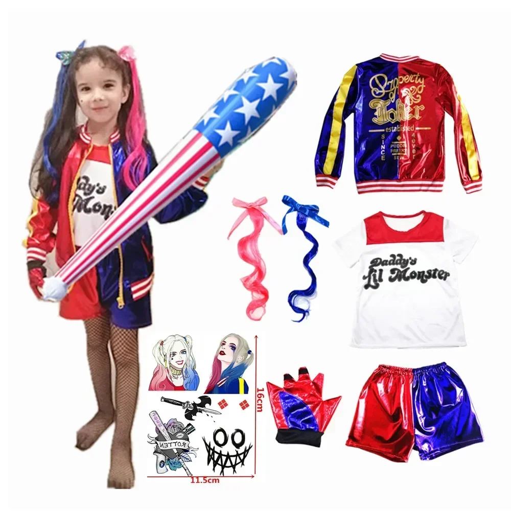 Costumes de cosplay Harley Qui – Anime Merchandise For Women recenzja i cena