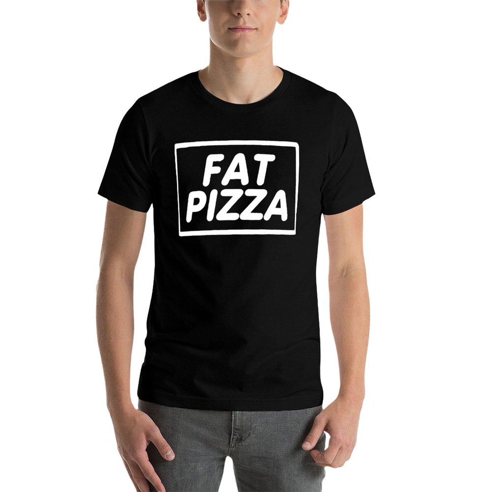BEST SELLER - Fat Pizza Logo M – Anime Merchandise T-Shirts recenzja i cena