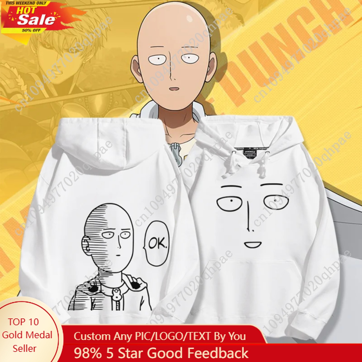 Punch Man Saitama Teacher's Ho – Anime Merchandise Hoodie recenzja i cena