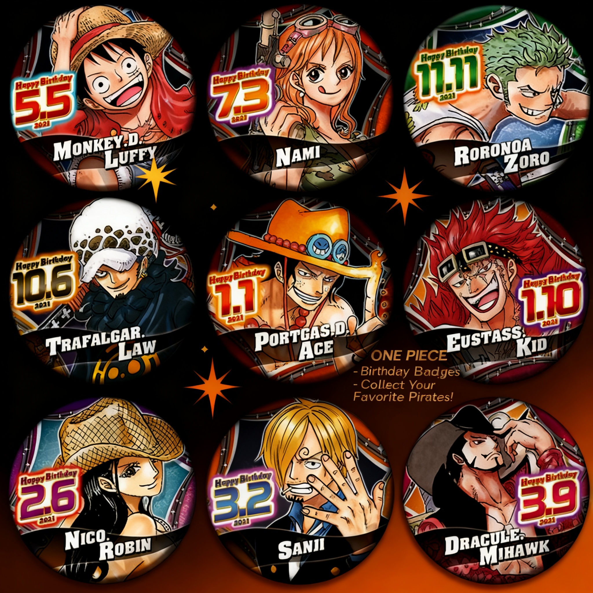 One Piece Anime Badge Pin Set  – Anime Merchandise China recenzja i cena
