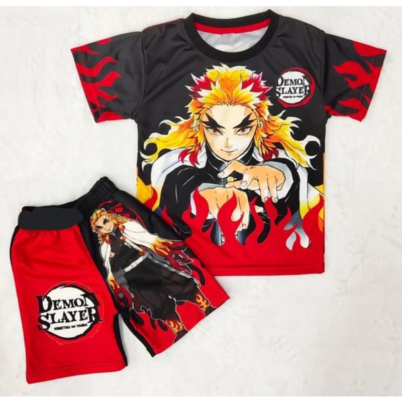 Demon Slayer Kids T-shirt Shor – Anime Merchandise Demon Slayer recenzja i cena