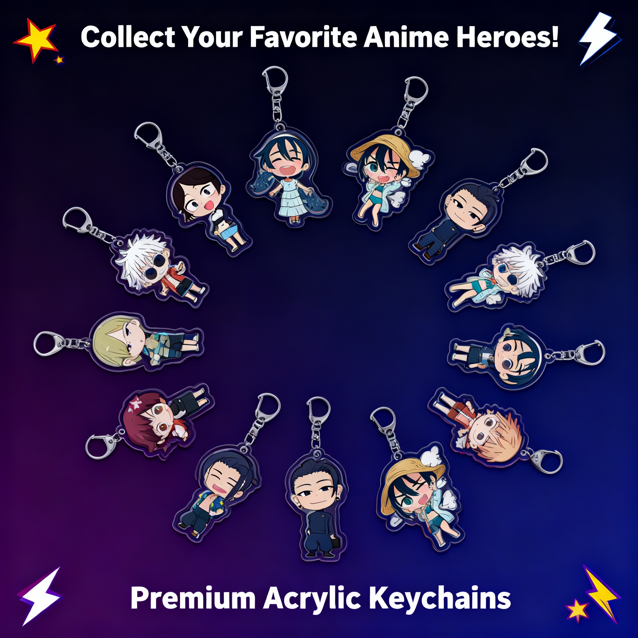 Jujutsu Kaisen Gojo Satoru Fus – Anime Merchandise Keychain recenzja i cena