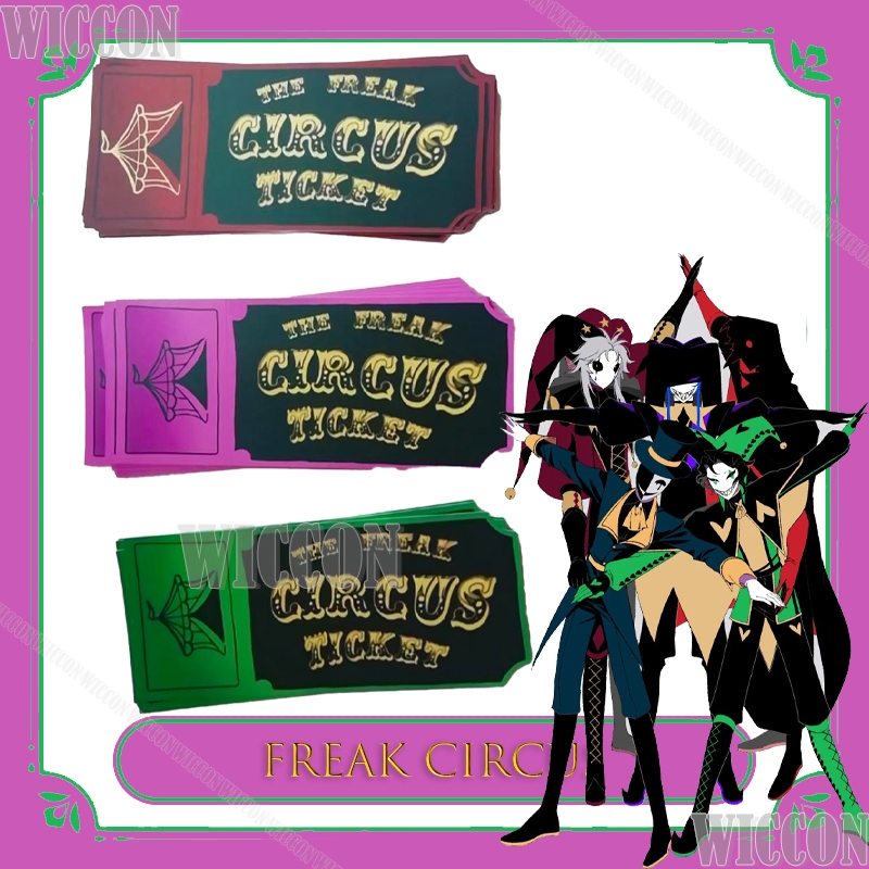 Freak Circus Ticket Card Red G – Anime Merchandise For Women recenzja i cena