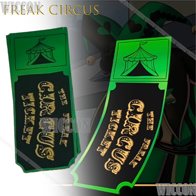 Freak Circus Ticket Card Red G – Anime Merchandise For Women recenzja i cena